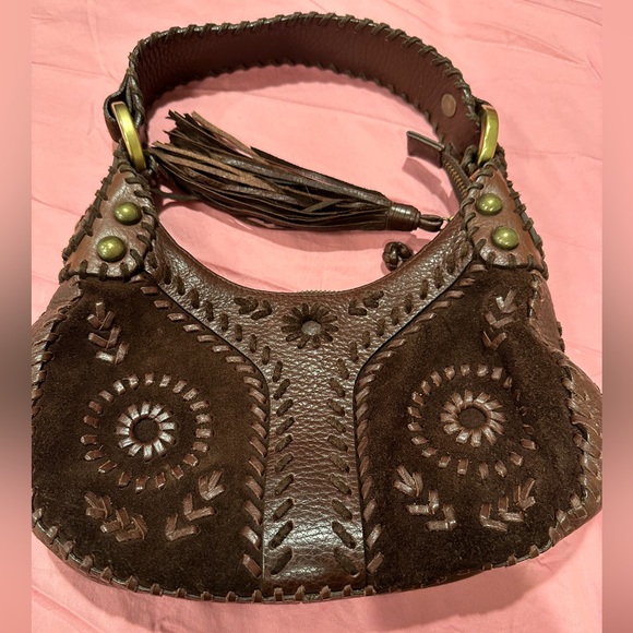 Isabella Fiore Brown Leather/suede purse - Picture 2 of 8